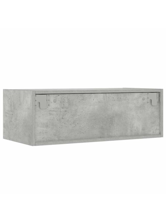 Tv skříňka s led osvětlením betonově šedá 75x35,5x25 cm