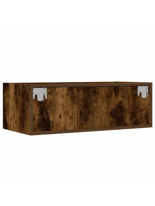 Tv skříňka s led osvětlením kouřový dub 75x35,5x25 cm