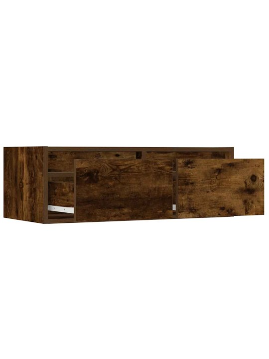 Tv skříňka s led osvětlením kouřový dub 75x35,5x25 cm