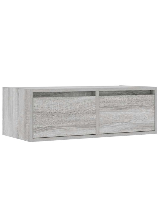 Tv skříňka s led osvětlením šedý sonoma 75x35,5x25 cm