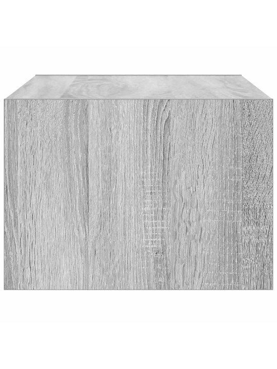 Tv skříňka s led osvětlením šedý sonoma 75x35,5x25 cm