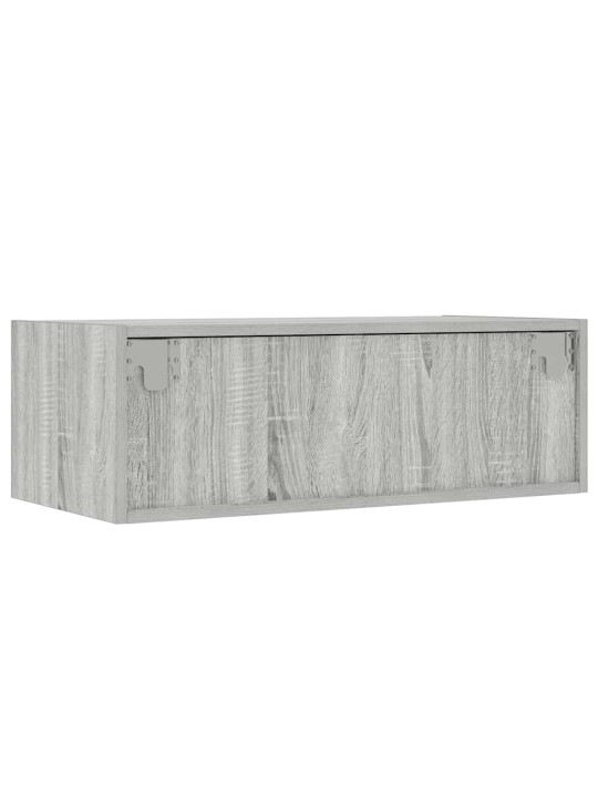 Tv skříňka s led osvětlením šedý sonoma 75x35,5x25 cm