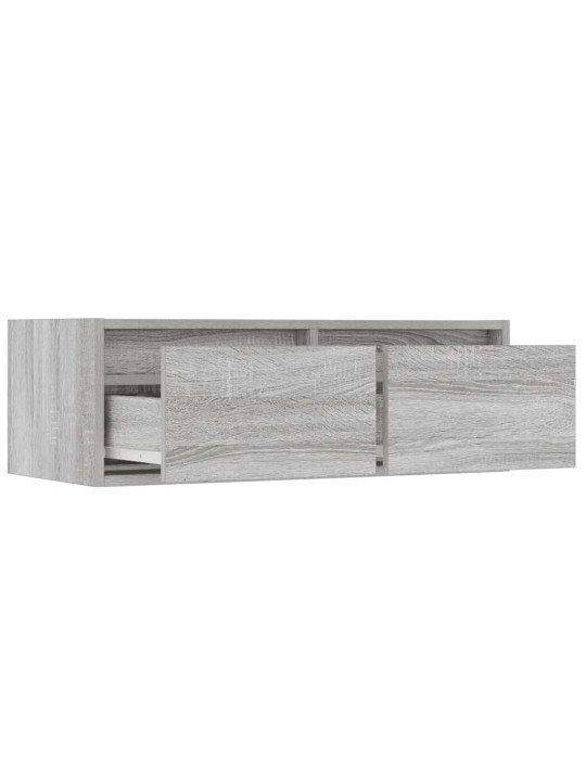 Tv skříňka s led osvětlením šedý sonoma 75x35,5x25 cm