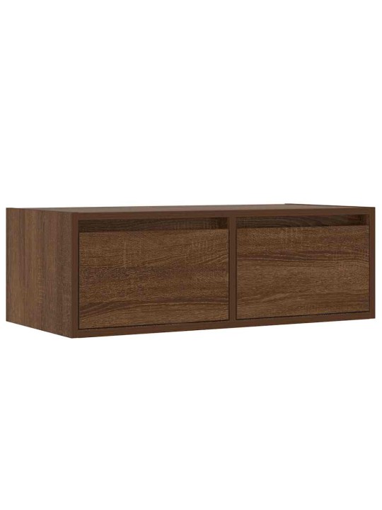 Tv skříňka s led osvětlením hnědý dub 75x35,5x25 cm