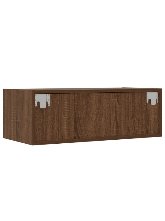 Tv skříňka s led osvětlením hnědý dub 75x35,5x25 cm