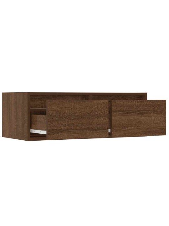 Tv skříňka s led osvětlením hnědý dub 75x35,5x25 cm