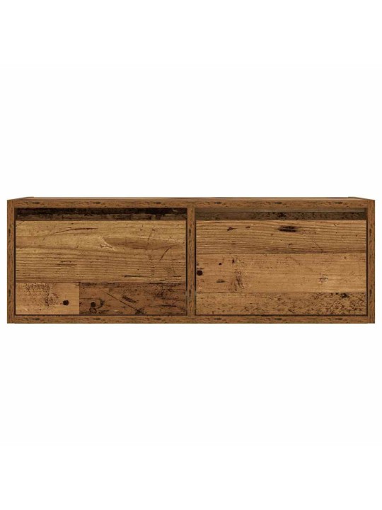 Tv skříňka s led osvětlením starého dřeva 75x35,5x25 cm