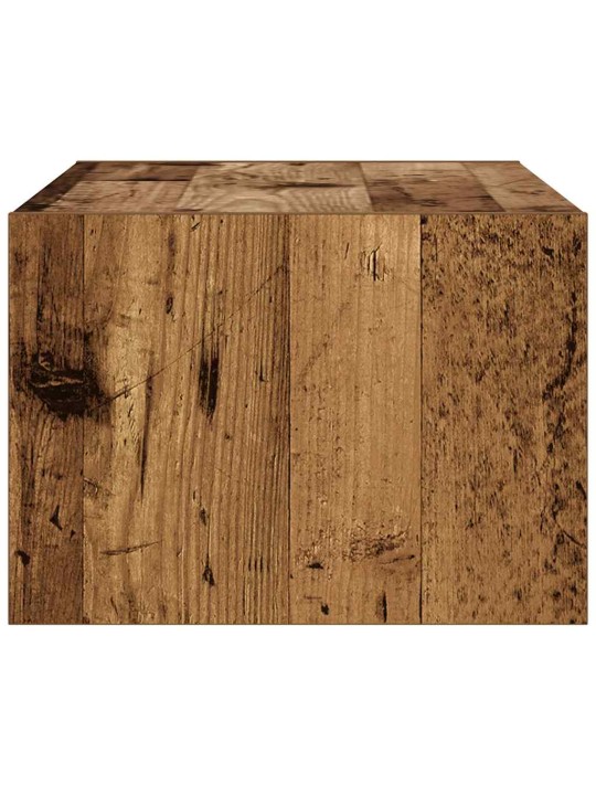 Tv skříňka s led osvětlením starého dřeva 75x35,5x25 cm