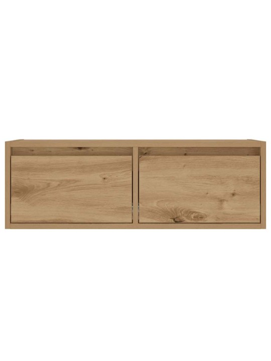 Tv skříňka s led osvětlením dub artisan 75x35,5x25 cm