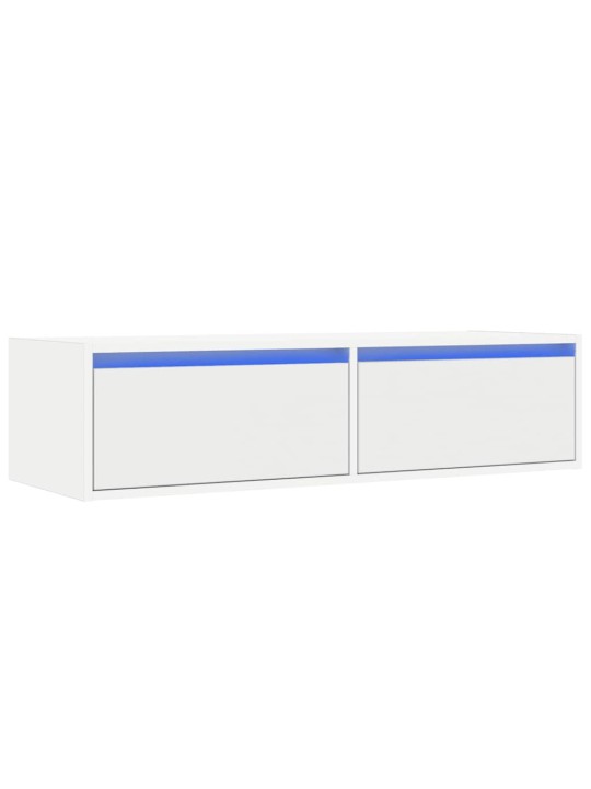 Tv skříňka s led osvětlením bílá 100x35,5x25 cm