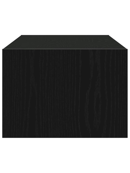 Tv skříňka s led osvětlením černý dub 100x35,5x25 cm