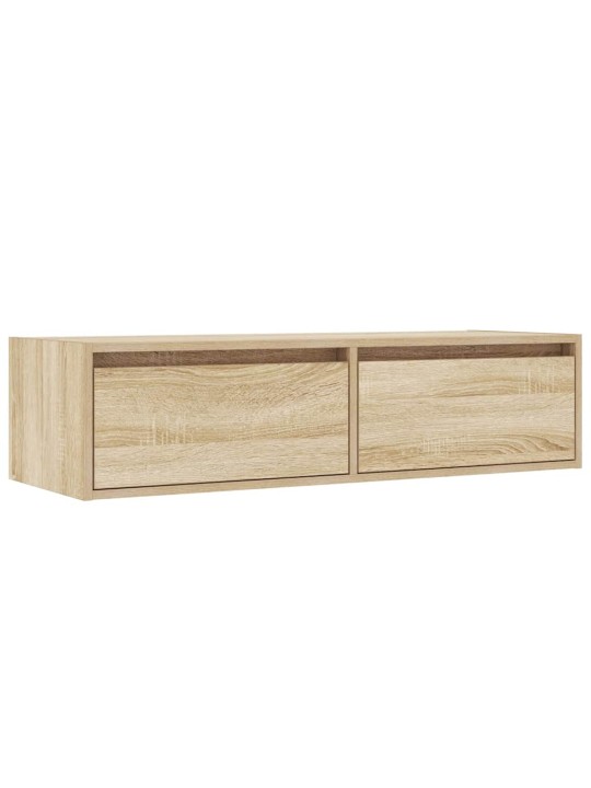 Tv skříňka s led osvětlením dub sonoma 100x35,5x25 cm
