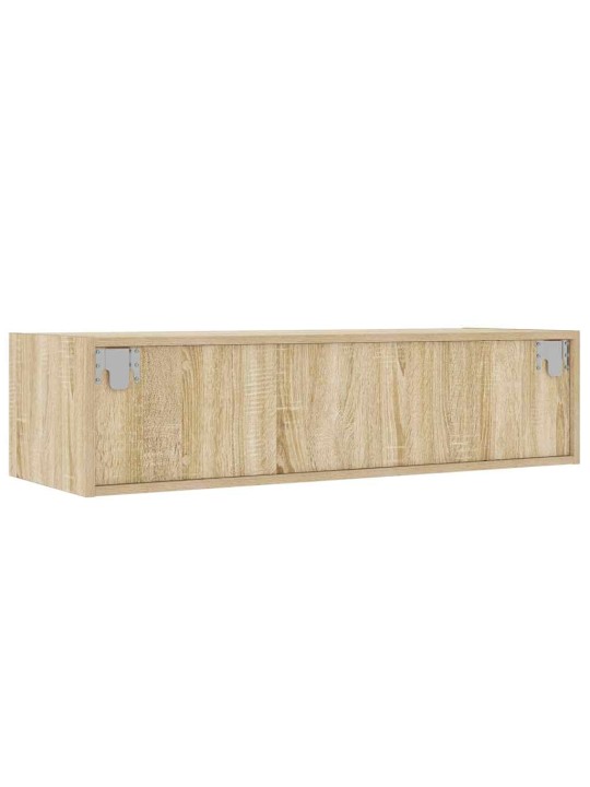 Tv skříňka s led osvětlením dub sonoma 100x35,5x25 cm