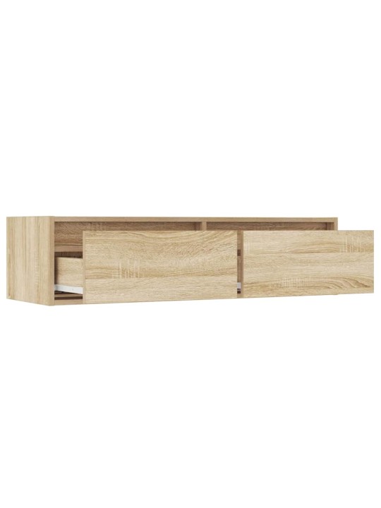 Tv skříňka s led osvětlením dub sonoma 100x35,5x25 cm