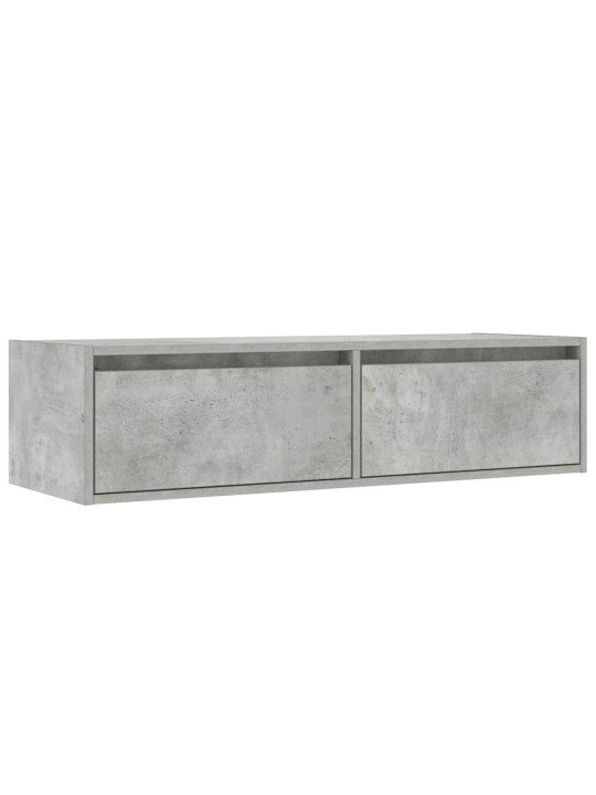 Tv skříňka s led osvětlením betonově šedá 100x35,5x25 cm