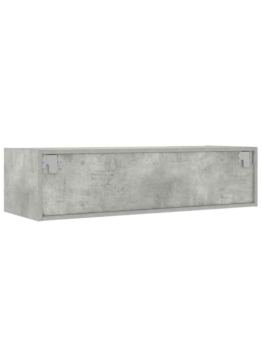 Tv skříňka s led osvětlením betonově šedá 100x35,5x25 cm