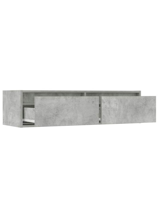 Tv skříňka s led osvětlením betonově šedá 100x35,5x25 cm