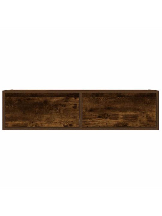 Tv skříňka s led osvětlením kouřový dub 100x35,5x25 cm