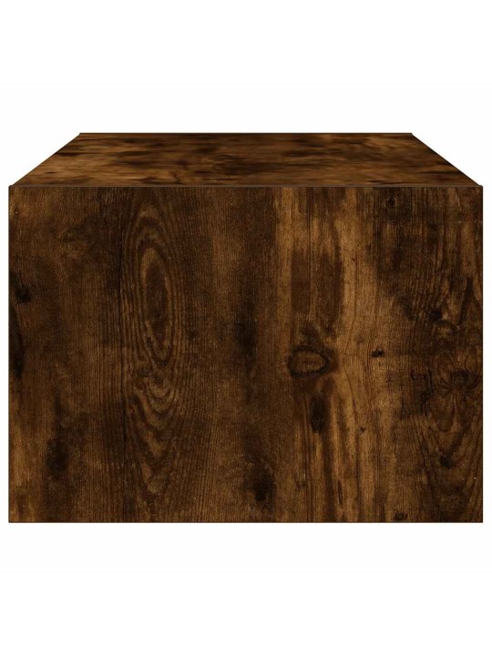 Tv skříňka s led osvětlením kouřový dub 100x35,5x25 cm