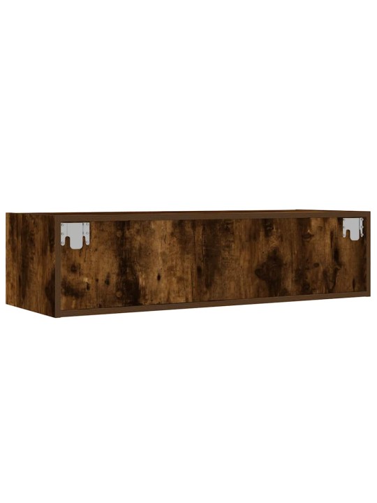 Tv skříňka s led osvětlením kouřový dub 100x35,5x25 cm