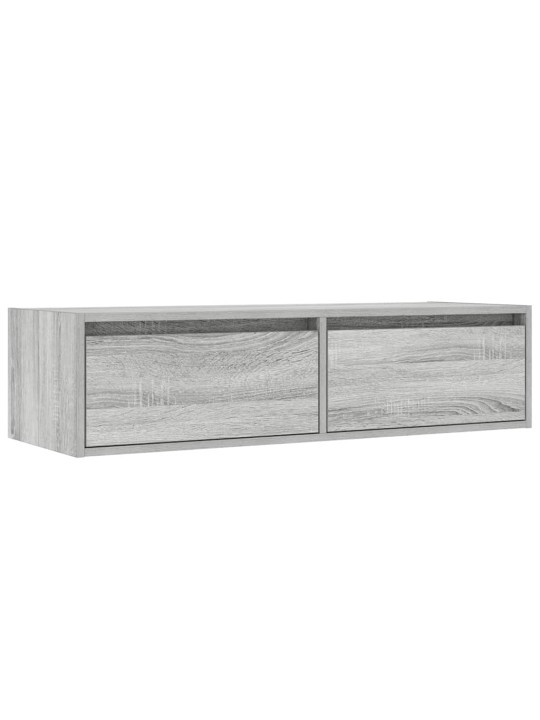 Tv skříňka s led osvětlením šedý sonoma 100x35,5x25 cm