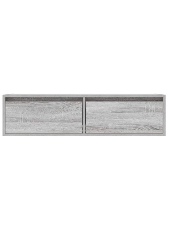 Tv skříňka s led osvětlením šedý sonoma 100x35,5x25 cm