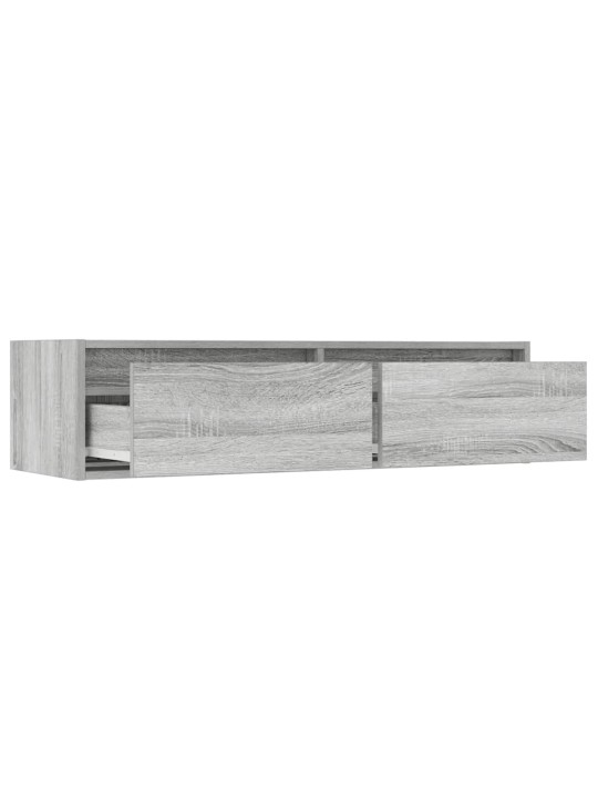 Tv skříňka s led osvětlením šedý sonoma 100x35,5x25 cm