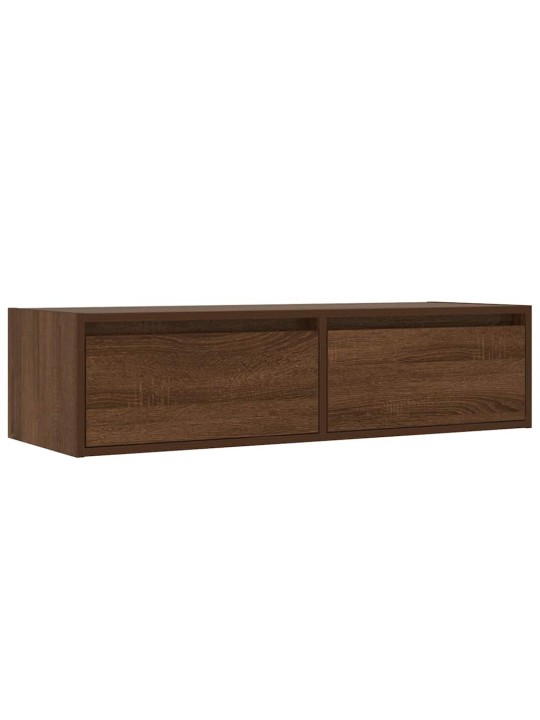 Tv skříňka s led osvětlením hnědý dub 100x35,5x25 cm