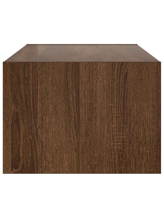 Tv skříňka s led osvětlením hnědý dub 100x35,5x25 cm