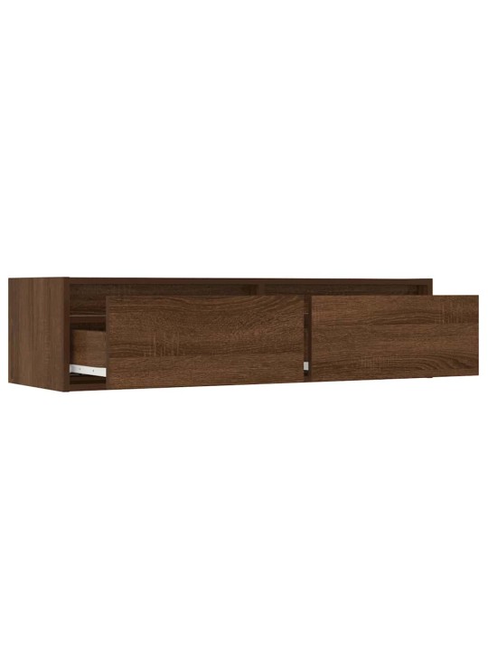 Tv skříňka s led osvětlením hnědý dub 100x35,5x25 cm