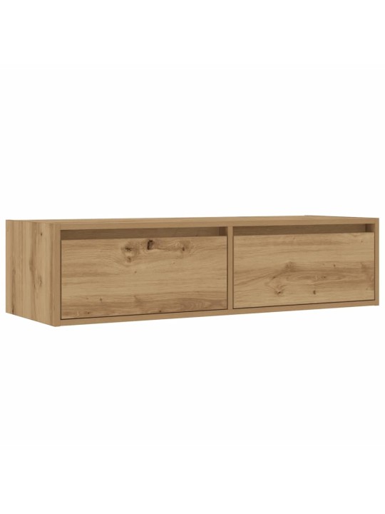 Tv skříňka s led osvětlením dub artisan 100x35,5x25 cm