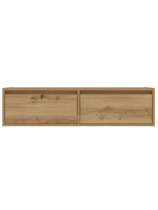 Tv skříňka s led osvětlením dub artisan 100x35,5x25 cm