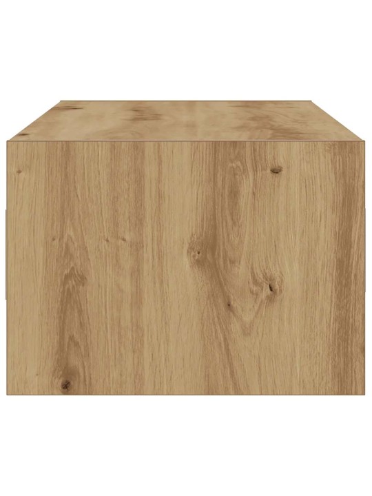 Tv skříňka s led osvětlením dub artisan 100x35,5x25 cm