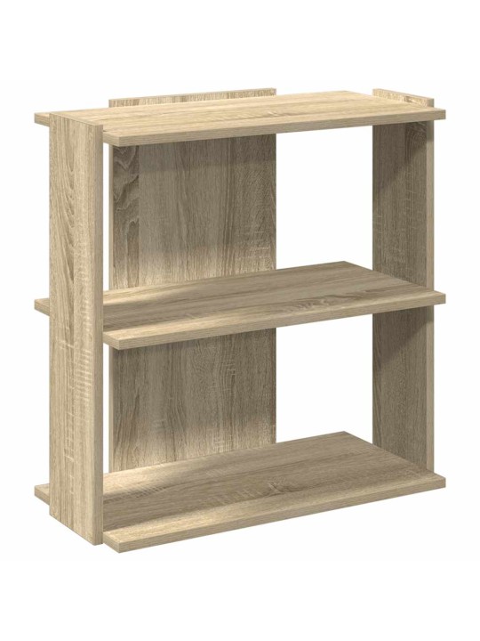 Knihovna se 3 policemi dub sonoma 60x30x60 cm kompozit