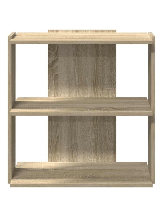 Knihovna se 3 policemi dub sonoma 60x30x60 cm kompozit