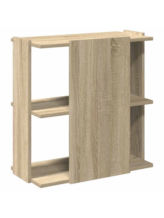 Knihovna se 3 policemi dub sonoma 60x30x60 cm kompozit