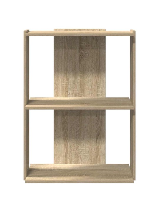 Knihovna se 3 policemi dub sonoma 60x30x80 cm kompozit