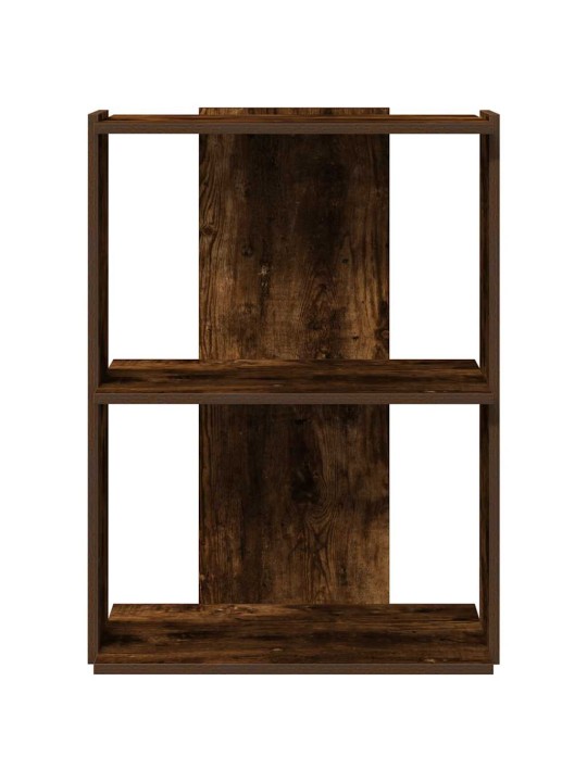 Knihovna se 3 policemi kouřový dub 60x30x80 cm kompozit