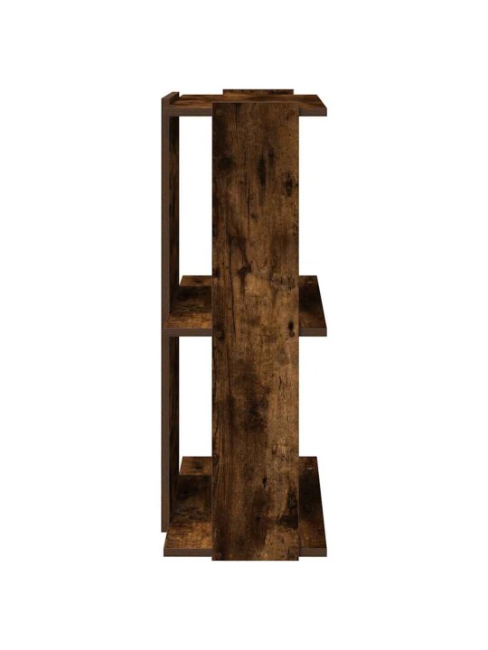 Knihovna se 3 policemi kouřový dub 60x30x80 cm kompozit