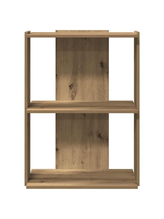 Knihovna se 3 policemi dub artisan 60x30x80 cm kompozit