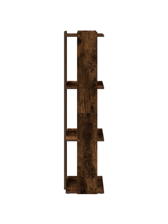 Knihovna se 3 policemi kouřový dub 60 x 30 x 120 cm kompozit