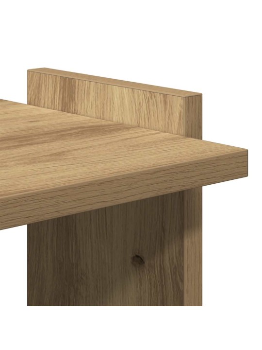 Knihovna se 3 policemi dub artisan 60x30x120 cm kompozit