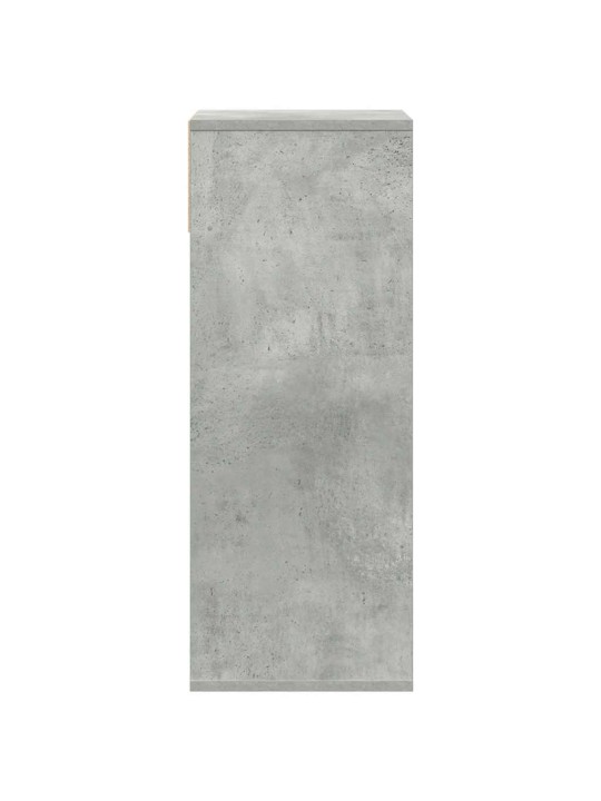 Knihovna betonově šedá 34x31x80 cm kompozitní dřevo