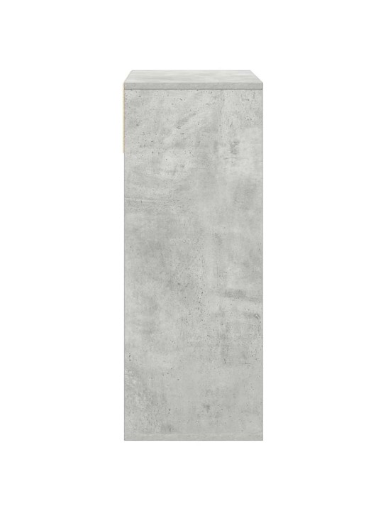 Knihovna betonově šedá 66x31x80 cm kompozitní dřevo