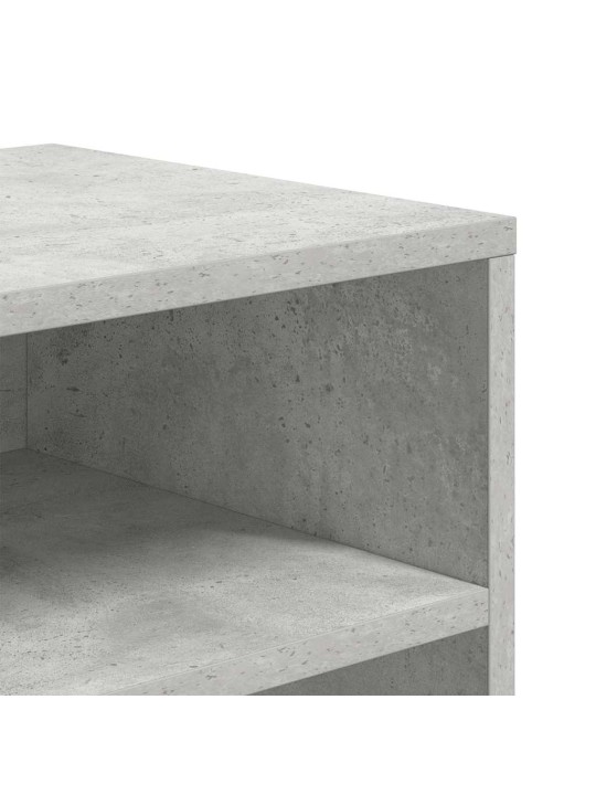 Knihovna betonově šedá 66x31x80 cm kompozitní dřevo