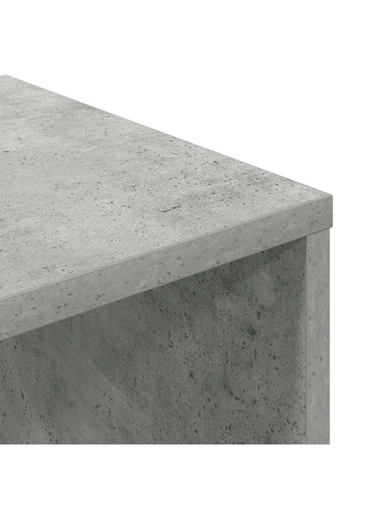 Knihovna betonově šedá 34x31x112 cm kompozitní dřevo