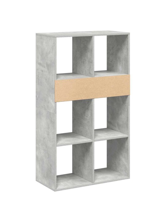 Knihovna betonově šedá 66x31x112 cm kompozitní dřevo