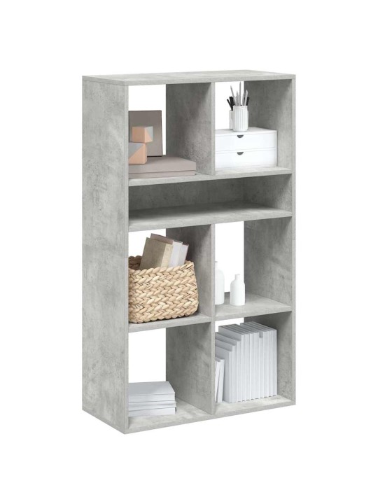 Knihovna betonově šedá 66x31x112 cm kompozitní dřevo
