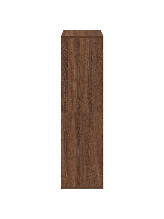 Knihovna hnědý dub 66x31x112 cm kompozitní dřevo