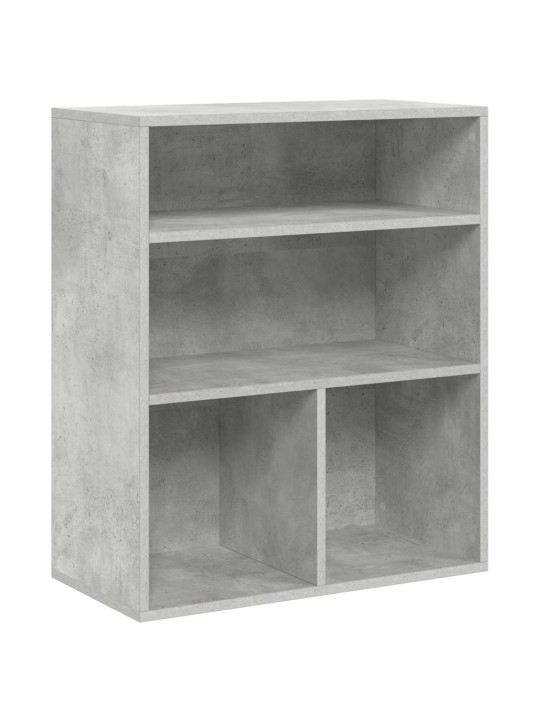 Knihovna betonově šedá 60x30x71,5 cm kompozitní dřevo
